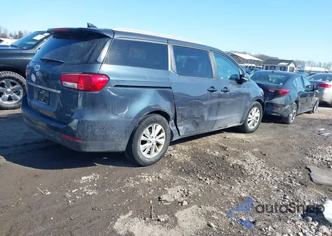 2016 Kia Sedona Lx z USA, uszkodzony, nr VIN KNDMB5C18G6191476
